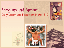 Shoguns and Samurai