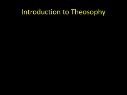 205-10.2 Introduction to Theosophy