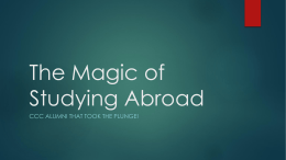 The Magic of Studying Abroad