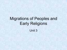 Migrations of Peoples and Early Religions