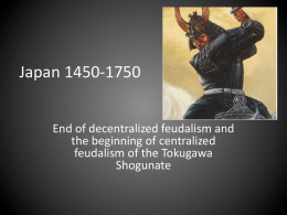 Japan 1450-1750 - the best world history site