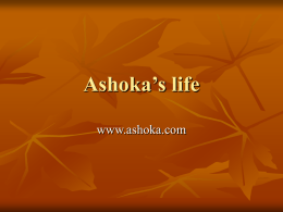 Ashoka`s life - Fitz