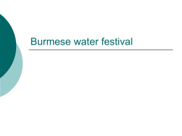 Burmese festival