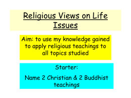Revise religious Views - The Grange School Blogs