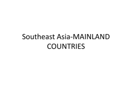 Geo-Asia-MainlandSoutheast Asia-2013