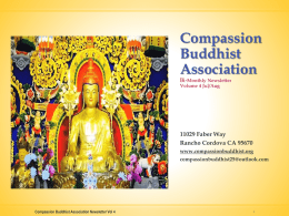 CBA Newsletter 4 - Compassion Buddhist Association