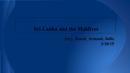 Sri-Lanka and the Maldives