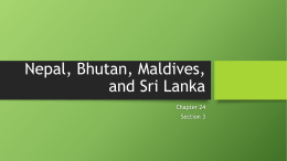 Nepal, Bhutan, Maldives, and Sri Lanka