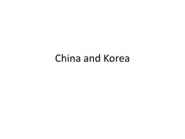 China and Korea