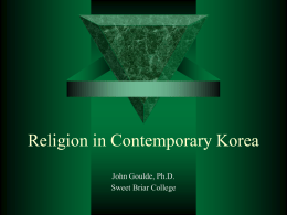 Religion in Contemporary Korea