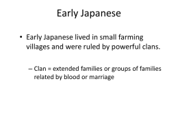 Early Japanese