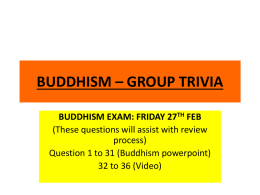 Buddhism Review Quiz File
