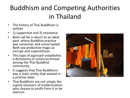 Buddhism and Competing Authorities in Thailand - East