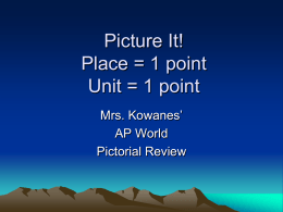 Picture It! - AP World History Review