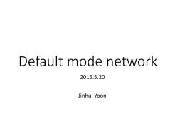 Default mode network