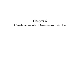 Chapter 6 Cerebrovascular Disease and Stroke