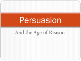 Persuasion - Hollins University