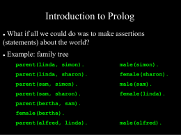 Into to Prolog