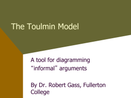 Intro to the Toulmin Model