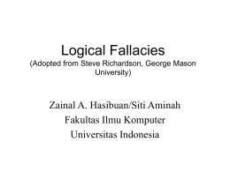 Logical Fallacies - Website Staff UI