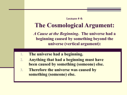 Arguments for God`s Existence
