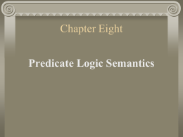 Validity and Inconsistency in Predicate Logic, continued