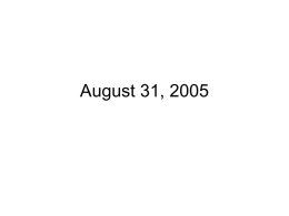 August 31, 2005