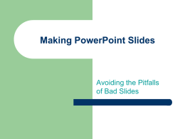 How to Make Pp slides (download PowerPoint file)