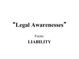“Legal Awarenesses”