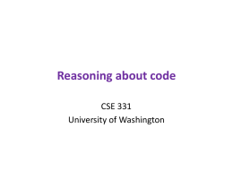 15.Reasoning about code