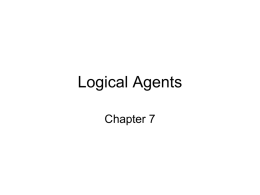 Logical Agents: Chapter 7