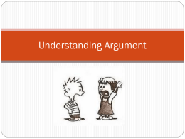 Understanding Argument