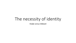 The necessity of identity