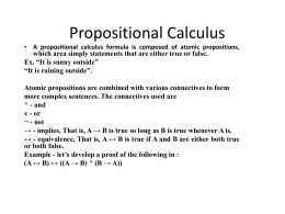 Propositional Calculus