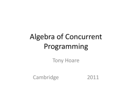 Laws of concurrent programming