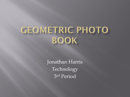 Geometric photobook