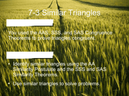 7-2A Similar Triangles