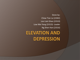Lesson 3- Elevation and Depression