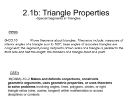 5.1: Special Segments in Triangles