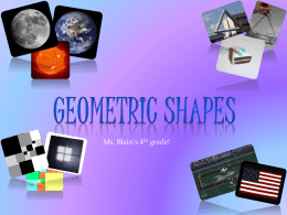 Geometric Shapes - Westfield State University: Department