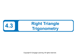 Evaluating Trigonometric Functions