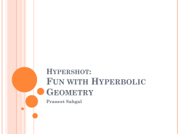 Hypershot: Fun with Hyperbolic Geometry