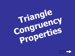 What Is Triangle Congruency?