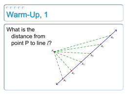 3.6 Prove Theorems About Perpendicular Lines