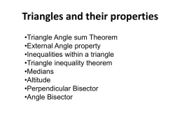 Angle Bisector Theorem