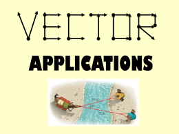 Applications of Vectors