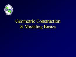 Geometric Construction & Modeling Basics