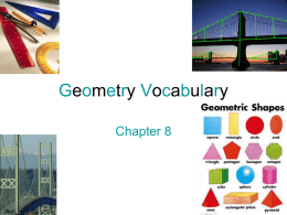 Geometry Vocabulary