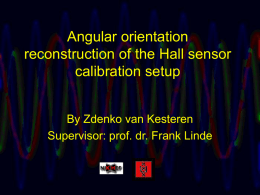 Angular orientation reconstruction of the Hall sensor