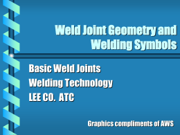 Weld Joint Geometry and welding symbols